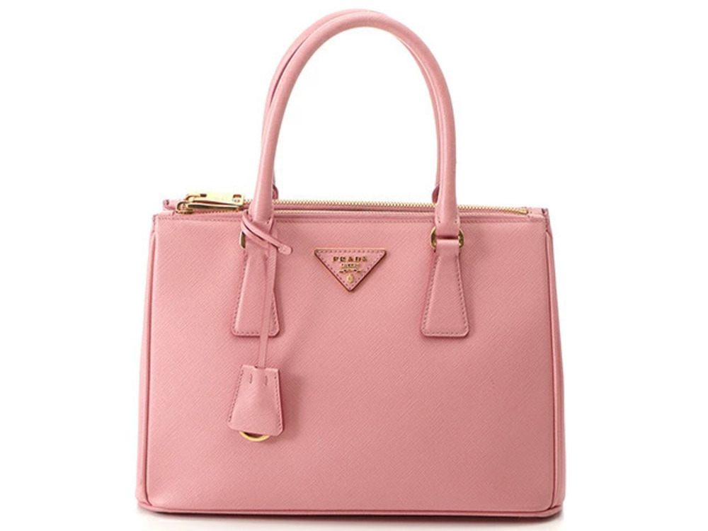 Prada shoulder bag Galleria pink Saffiano leather